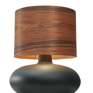  Sawa Wood lampa stołowa orzechowy czarny